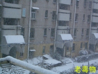 南京暴雪中的火车站与机务段