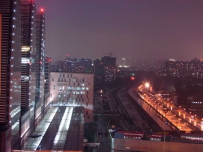 夜色中的北站