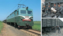 DPRK--RAILWAY--平壤编组站客货车队(2图)(转)