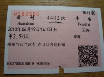 纪念丰台站，黄村，丰台，三家店小运转